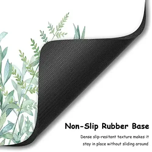 Dapesuom Small Mouse Pad, 6 x 8 Inch Thick Rubber Premium-Textured Non-Slip Portable & Washable Mini Mouse Mat for Women Men Wireless Laptops Keyboard Tray Gaming Computer Office Travel, Green Leaves - 4