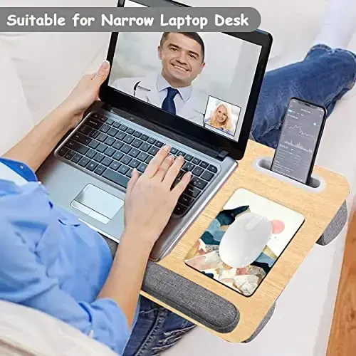 Dapesuom Small Mouse Pad, 6 x 8 Inch Thick Rubber Premium-Textured Non-Slip Portable & Washable Mini Mouse Mat for Women Men Wireless Laptops Keyboard Tray Gaming Work Computer Office Travel, Mountain - 5