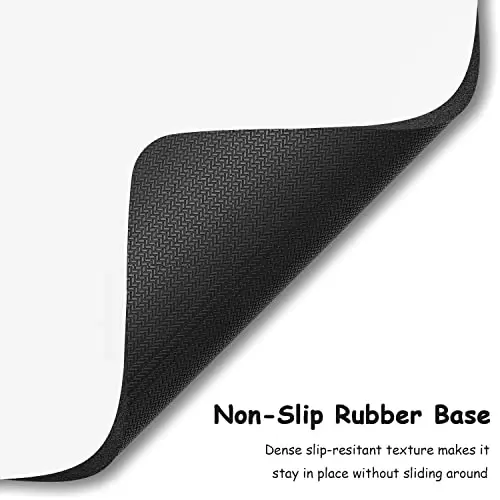 Dapesuom Küçük Mouse Pad, 5 x 6 İnç Kalın Kauçuk Premium Dokulu Kaymaz Taşınabilir ve Yıkanabilir Mini Mouse Mat Kadın Erkek Kablosuz Dizüstü Bilgisayarlar Klavye Tepsisi Oyun Çalışma Bilgisayar Ofis Seyahat, Beyaz - 4