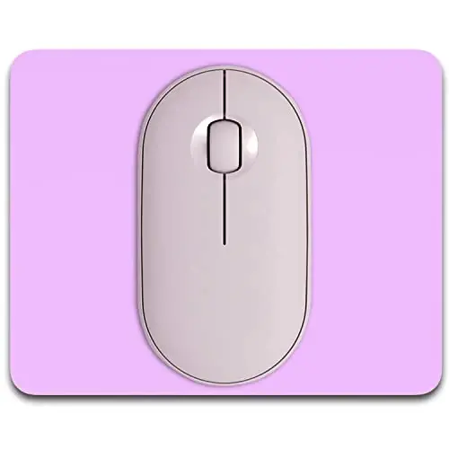 Dapesuom Small Mouse Pad, 5 x 6 Inch Thick Rubber Premium-Textured Non-Slip Portable & Washable Mini Mouse Mat for Women Men Wireless Laptops Keyboard Tray Gaming Work Computer Office Travel, Purple - 1