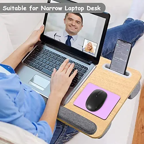 Dapesuom Small Mouse Pad, 5 x 6 Inch Thick Rubber Premium-Textured Non-Slip Portable & Washable Mini Mouse Mat for Women Men Wireless Laptops Keyboard Tray Gaming Work Computer Office Travel, Purple - 5