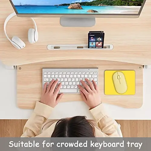 Dapesuom Small Mouse Pad, 5 x 6 Inch Thick Rubber Premium-Textured Non-Slip Portable & Washable Mini Mouse Mat for Women Men Wireless Laptops Keyboard Tray Gaming Work Computer Office Travel, Yellow - 6