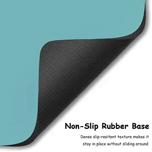 Dapesuom Small Mouse Pad, 5 x 6 Inch Thick Rubber Premium-Textured Non-Slip Portable & Washable Mini Mouse Mat for Women Men Wireless Laptops Keyboard Tray Gaming Work Computer Office Travel, Green - 4