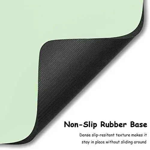 Dapesuom Small Mouse Pad, 5 x 6 Inch Thick Rubber Premium-Textured Non-Slip Portable & Washable Mini Mouse Mat for Women Men Wireless Laptops Keyboard Tray Gaming Work Computer Travel, Lake Green - 4