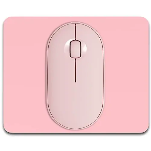 Dapesuom Small Mouse Pad, 5 x 6 Inch Thick Rubber Premium-Textured Non-Slip Portable & Washable Mini Mouse Mat for Women Men Wireless Laptops Keyboard Tray Gaming Computer Office Travel, Pink - 1