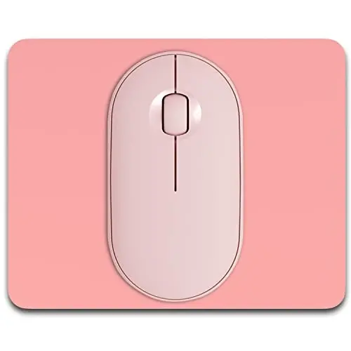 Dapesuom Small Mouse Pad, 5 x 6 Inch Thick Rubber Premium-Textured Non-Slip Portable & Washable Mini Mouse Mat for Women Men Wireless Laptops Keyboard Tray Gaming Computer Office Travel, Rose Pink - DAPESUOM