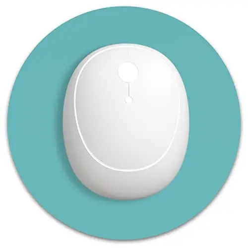 Dapesuom Small Mouse Pad, 6 x 6 Inch Thick Rubber Premium-Textured Non-Slip Portable & Washable Round Mini Mouse Mat for Women Men Wireless Laptops Keyboard Tray Gaming Work Computer, Malachite Green - 1