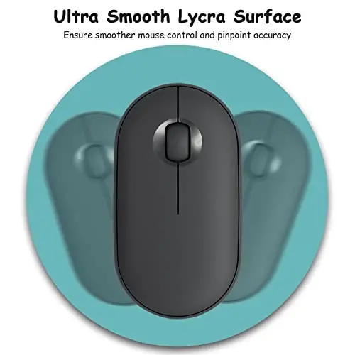 Dapesuom Small Mouse Pad, 6 x 6 Inch Thick Rubber Premium-Textured Non-Slip Portable & Washable Round Mini Mouse Mat for Women Men Wireless Laptops Keyboard Tray Gaming Work Computer, Malachite Green - 3