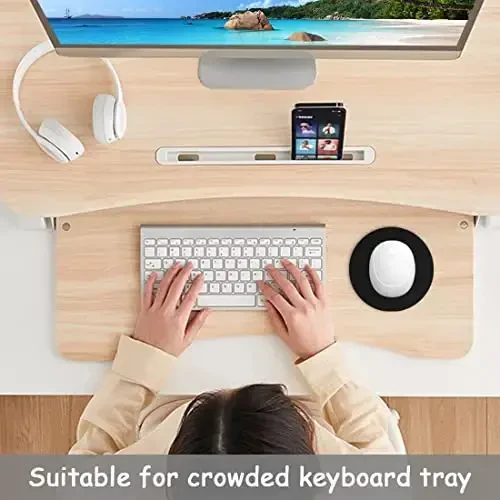 Dapesuom Small Mouse Pad, 6 x 6 Inch Thick Rubber Premium-Textured Non-Slip Portable & Washable Round Mini Mouse Mat for Women Wireless Laptops Keyboard Tray Gaming Work Computer Office Travel, Black - 6