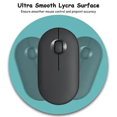 Dapesuom Small Mouse Pad, 6 x 6 Inch Thick Rubber Premium-Textured Non-Slip Portable & Washable Round Mini Mouse Mat for Women Men Wireless Laptops Keyboard Tray Gaming Work Computer, Malachite Green - 3