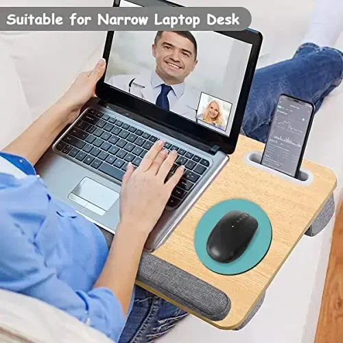 Dapesuom Small Mouse Pad, 6 x 6 Inch Thick Rubber Premium-Textured Non-Slip Portable & Washable Round Mini Mouse Mat for Women Men Wireless Laptops Keyboard Tray Gaming Work Computer, Malachite Green - 5