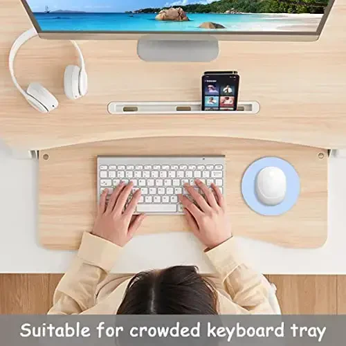 Dapesuom Small Mouse Pad, 6 x 6 Inch Thick Rubber Premium-Textured Non-Slip Portable & Washable Round Mini Mouse Mat for Women Men Wireless Laptops Keyboard Tray Gaming Work Computer Travel, Sky Blue - 6