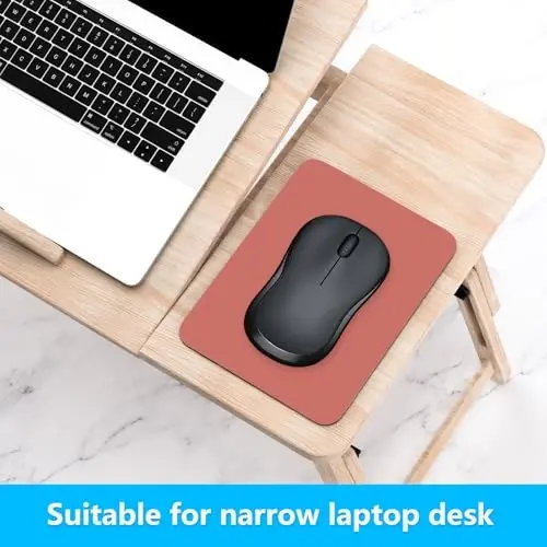 Dapesuom Küçük Mouse Pad, 6 x 8 İnç Kalın Kauçuk Premium Dokulu Kaymaz Taşınabilir ve Yıkanabilir Mini Mouse Mat Kadın Erkek Kablosuz Dizüstü Bilgisayarlar Klavye Tepsisi Oyun Bilgisayarı Ofis Seyahat, Kızılderili Kırmızısı - 4
