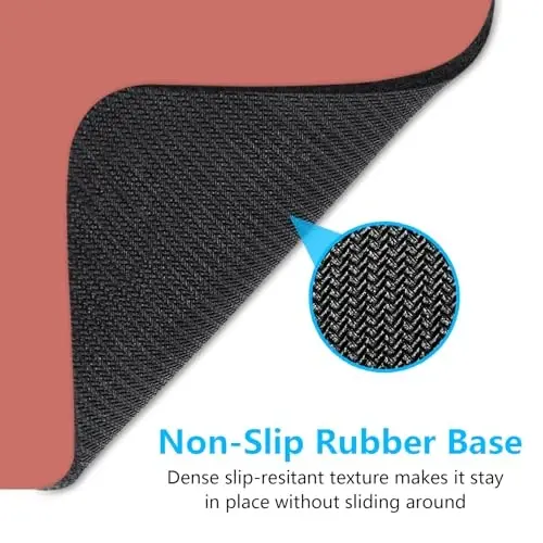 Dapesuom Small Mouse Pad, 6 x 8 Inch Thick Rubber Premium-Textured Non-Slip Portable & Washable Mini Mouse Mat for Women Men Wireless Laptops Keyboard Tray Gaming Computer Office Travel, Indian Red - 6