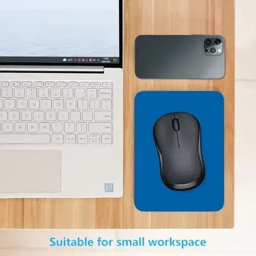 Dapesuom Small Mouse Pad, 6 x 8 Inch Thick Rubber Premium-Textured Non-Slip Portable & Washable Mini Mouse Mat for Women Men Wireless Laptops Keyboard Tray Gaming Computer Office Travel, Dark Blue - 3
