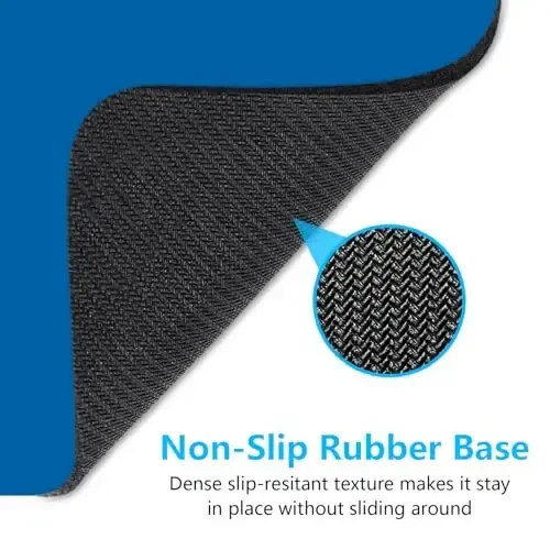 Dapesuom Small Mouse Pad, 6 x 8 Inch Thick Rubber Premium-Textured Non-Slip Portable & Washable Mini Mouse Mat for Women Men Wireless Laptops Keyboard Tray Gaming Computer Office Travel, Dark Blue - 6