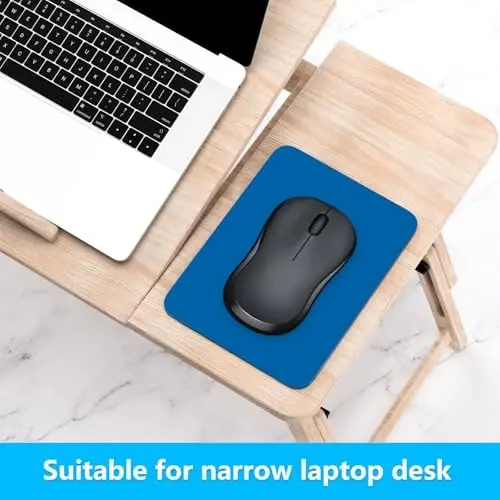Dapesuom Small Mouse Pad, 6 x 8 Inch Thick Rubber Premium-Textured Non-Slip Portable & Washable Mini Mouse Mat for Women Men Wireless Laptops Keyboard Tray Gaming Computer Office Travel, Dark Blue - 4