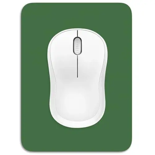 Dapesuom Small Mouse Pad, 6 x 8 Inch Thick Rubber Premium-Textured Non-Slip Portable & Washable Mini Mouse Mat for Women Men Wireless Laptops Keyboard Tray Gaming Computer Office Travel, Forest Green 