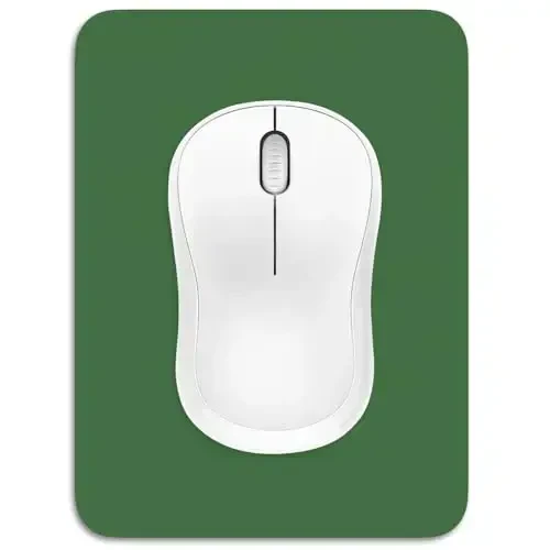 Dapesuom Small Mouse Pad, 6 x 8 Inch Thick Rubber Premium-Textured Non-Slip Portable & Washable Mini Mouse Mat for Women Men Wireless Laptops Keyboard Tray Gaming Computer Office Travel, Forest Green 