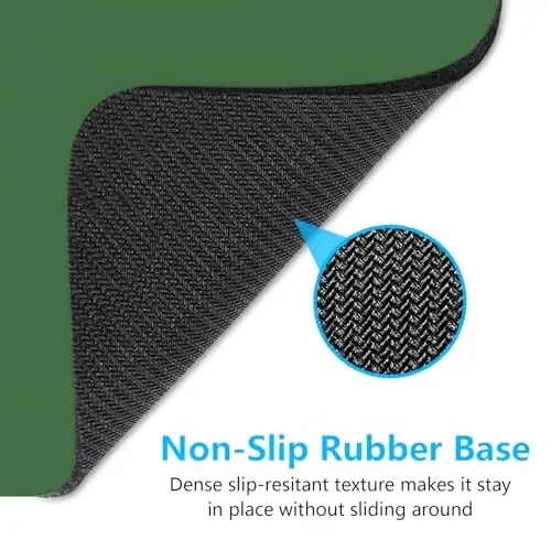 Dapesuom Small Mouse Pad, 6 x 8 Inch Thick Rubber Premium-Textured Non-Slip Portable & Washable Mini Mouse Mat for Women Men Wireless Laptops Keyboard Tray Gaming Computer Office Travel, Forest Green - 6