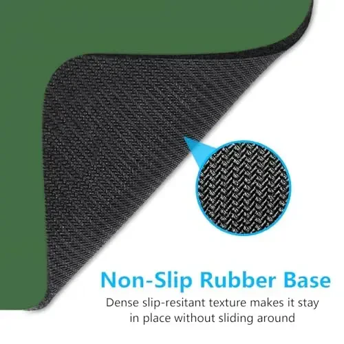 Dapesuom Small Mouse Pad, 6 x 8 Inch Thick Rubber Premium-Textured Non-Slip Portable & Washable Mini Mouse Mat for Women Men Wireless Laptops Keyboard Tray Gaming Computer Office Travel, Forest Green - 6