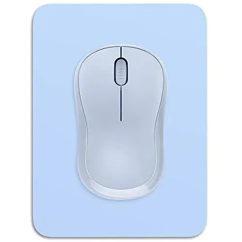 Dapesuom Small Mouse Pad, 6 x 8 Inch Thick Rubber Premium-Textured Non-Slip Portable & Washable Mini Mouse Mat for Women Men Wireless Laptops Keyboard Tray Gaming Work Computer Office Travel, Sky Blue - 1