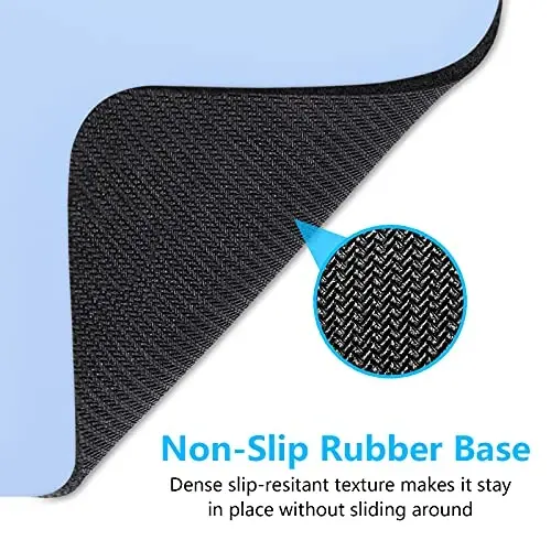 Dapesuom Küçük Mouse Pad, 6 x 8 İnç Kalın Kauçuk Premium Dokulu Kaymaz Taşınabilir ve Yıkanabilir Mini Mouse Mat Kadın Erkek Kablosuz Dizüstü Bilgisayarlar Klavye Tepsisi Oyun Çalışma Bilgisayar Ofis Seyahat, Gök Mavisi - 6