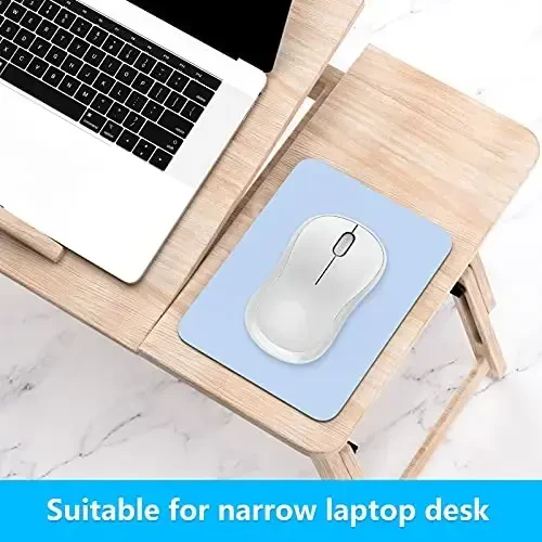 Dapesuom Small Mouse Pad, 6 x 8 Inch Thick Rubber Premium-Textured Non-Slip Portable & Washable Mini Mouse Mat for Women Men Wireless Laptops Keyboard Tray Gaming Work Computer Office Travel, Sky Blue - 3