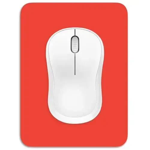Dapesuom Small Mouse Pad, 6 x 8 Inch Thick Rubber Premium-Textured Non-Slip Portable & Washable Mini Mouse Mat for Women Men Wireless Laptops Keyboard Tray Gaming Work Computer Office Travel, Red - DAPESUOM