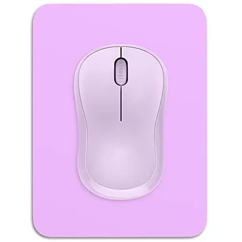 Dapesuom Small Mouse Pad, 6 x 8 Inch Thick Rubber Premium-Textured Non-Slip Portable & Washable Mini Mouse Mat for Women Men Wireless Laptops Keyboard Tray Gaming Work Computer Office Travel, Purple - 1
