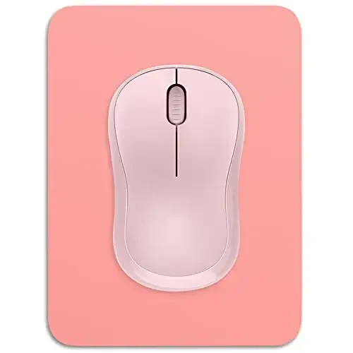 Dapesuom Small Mouse Pad, 6 x 8 Inch Thick Rubber Premium-Textured Non-Slip Portable & Washable Mini Mouse Mat for Women Men Wireless Laptops Keyboard Tray Gaming Work Computer Travel, Rose Pink 