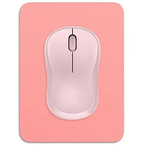 Dapesuom Small Mouse Pad, 6 x 8 Inch Thick Rubber Premium-Textured Non-Slip Portable & Washable Mini Mouse Mat for Women Men Wireless Laptops Keyboard Tray Gaming Work Computer Travel, Rose Pink - DAPESUOM