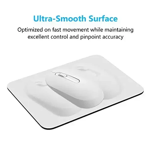 Dapesuom Small Mouse Pad, 6 x 8 Inch Thick Rubber Premium-Textured Non-Slip Portable & Washable Mini Mouse Mat for Women Wireless Laptops Keyboard Tray Gaming Work Computer Office Travel, Space Gray - 5