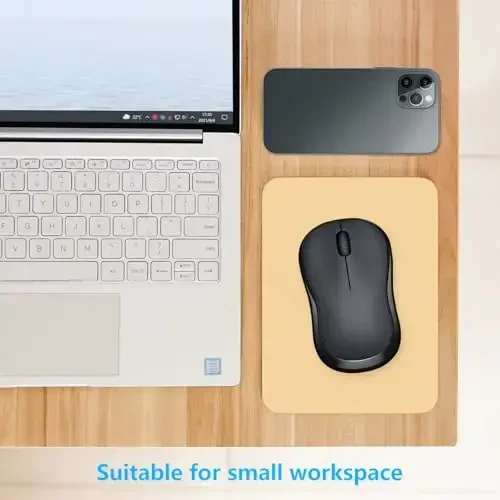 Dapesuom Small Mouse Pad, 6 x 8 Inch Thick Rubber Premium-Textured Non-Slip Portable & Washable Mini Mouse Mat for Women Men Wireless Laptops Keyboard Tray Gaming Computer Office Travel, Navajo White - 3