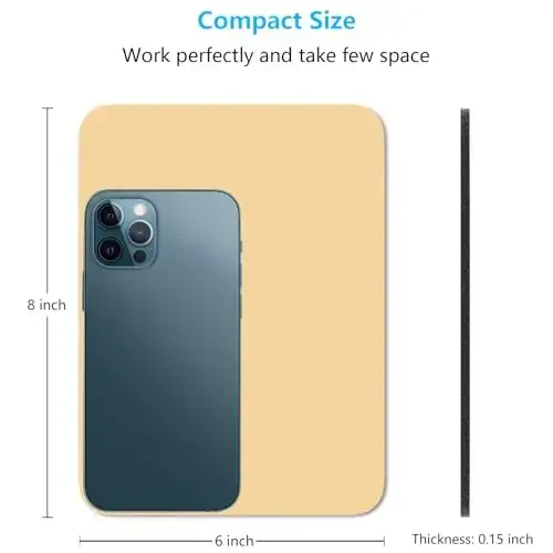 Dapesuom Small Mouse Pad, 6 x 8 Inch Thick Rubber Premium-Textured Non-Slip Portable & Washable Mini Mouse Mat for Women Men Wireless Laptops Keyboard Tray Gaming Computer Office Travel, Navajo White - MODAZONE (1)