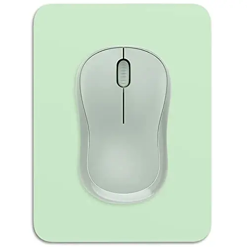 Dapesuom Mouse Pad, Small Mouse Pad 6 x 8 Inch with Non-Slip Rubber Base, Waterproof Mouse Mat, Mini Mouse Pad for Women Kids Men Wireless Mouse Laptops Keyboard Tray Home Office Travel, Lake Green 