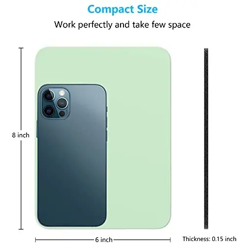Dapesuom Mouse Pad, Small Mouse Pad 6 x 8 Inch with Non-Slip Rubber Base, Waterproof Mouse Mat, Mini Mouse Pad for Women Kids Men Wireless Mouse Laptops Keyboard Tray Home Office Travel, Lake Green - DAPESUOM (1)