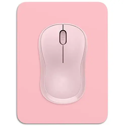 Dapesuom Mouse Pad, Small Mouse Pad 6 x 8 Inch with Non-Slip Rubber Base, Waterproof Mouse Mat, Mini Mouse Pad for Women Kids Men Wireless Mouse Laptops Keyboard Tray Home Office Travel, Pink 