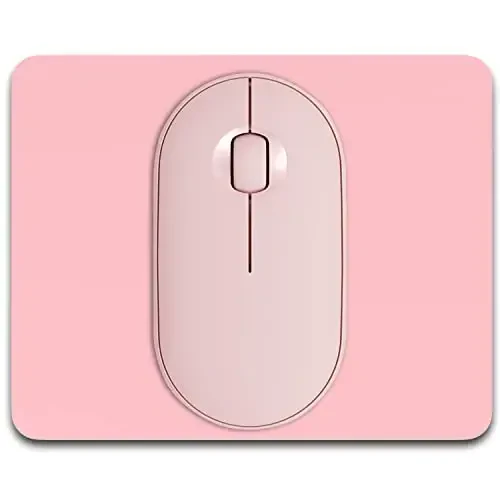 Dapesuom Small Mouse Pad, 5 x 6 Inch Thick Rubber Premium-Textured Non-Slip Portable & Washable Mini Mouse Mat for Women Men Wireless Laptops Keyboard Tray Gaming Computer Office Travel, Pink - 1