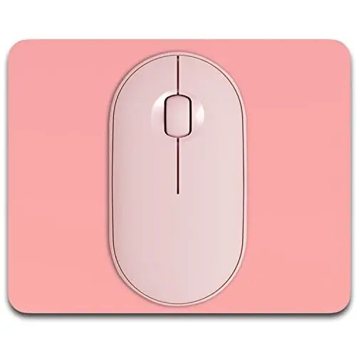 Dapesuom Small Mouse Pad, 5 x 6 Inch Thick Rubber Premium-Textured Non-Slip Portable & Washable Mini Mouse Mat for Women Men Wireless Laptops Keyboard Tray Gaming Computer Office Travel, Rose Pink - Dapesuom