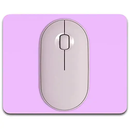 Dapesuom Small Mouse Pad, 5 x 6 Inch Thick Rubber Premium-Textured Non-Slip Portable & Washable Mini Mouse Mat for Women Men Wireless Laptops Keyboard Tray Gaming Work Computer Office Travel, Purple - 1