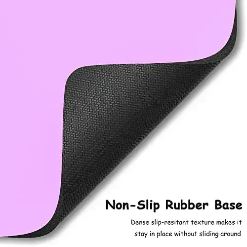Dapesuom Small Mouse Pad, 5 x 6 Inch Thick Rubber Premium-Textured Non-Slip Portable & Washable Mini Mouse Mat for Women Men Wireless Laptops Keyboard Tray Gaming Work Computer Office Travel, Purple - 4
