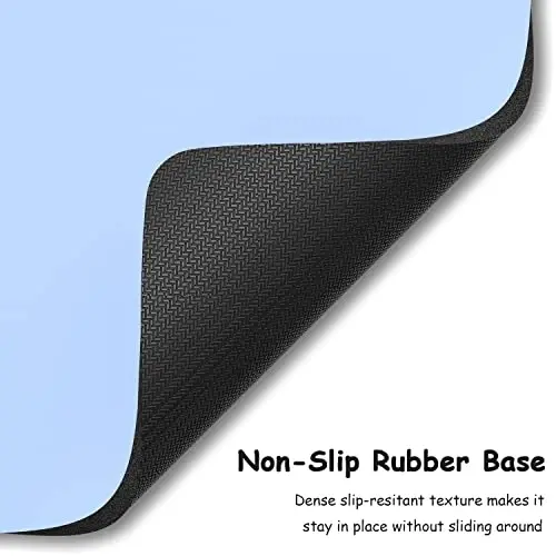 Dapesuom Small Mouse Pad, 5 x 6 Inch Thick Rubber Premium-Textured Non-Slip Portable & Washable Mini Mouse Mat for Women Men Wireless Laptops Keyboard Tray Gaming Work Computer Office Travel, Sky Blue - 4