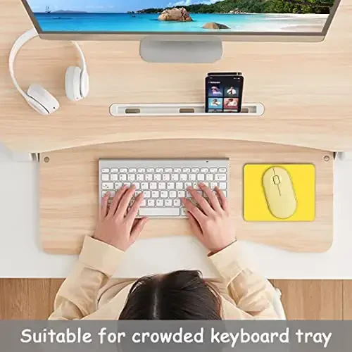 Dapesuom Small Mouse Pad, 5 x 6 Inch Thick Rubber Premium-Textured Non-Slip Portable & Washable Mini Mouse Mat for Women Men Wireless Laptops Keyboard Tray Gaming Work Computer Office Travel, Yellow - 6