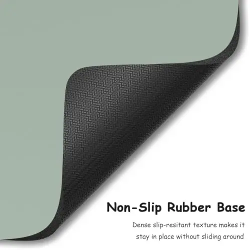 Dapesuom Small Mouse Pad, 5 x 6 Inch Thick Rubber Premium-Textured Non-Slip Portable & Washable Mini Mouse Mat for Women Men Wireless Laptops Keyboard Tray Gaming Work Travel,Bean Green - 4