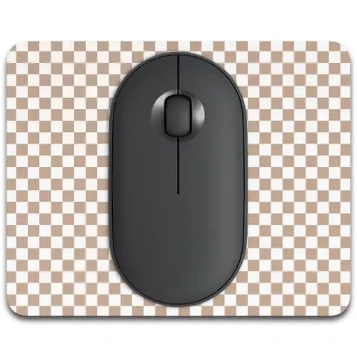 Dapesuom Small Mouse Pad, 5 x 6 Inch Thick Rubber Premium-Textured Non-Slip Portable & Washable Mini Mouse Mat for Women Men Wireless Laptops Keyboard Tray Gaming Work Travel,Clay - DAPESUOM