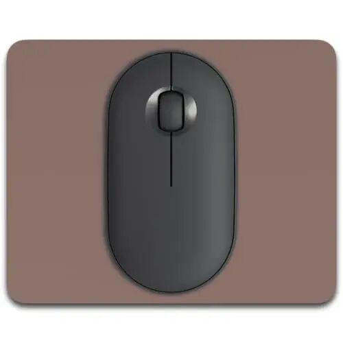 Dapesuom Small Mouse Pad, 5 x 6 Inch Thick Rubber Premium-Textured Non-Slip Portable & Washable Mini Mouse Mat for Women Men Wireless Laptops Keyboard Tray Gaming Work Travel,Dark Brown - Dapesuom