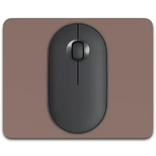 Dapesuom Small Mouse Pad, 5 x 6 Inch Thick Rubber Premium-Textured Non-Slip Portable & Washable Mini Mouse Mat for Women Men Wireless Laptops Keyboard Tray Gaming Work Travel,Dark Brown - 1