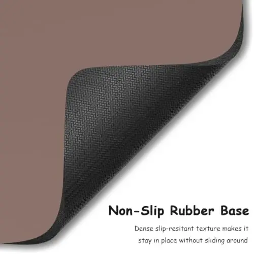 Dapesuom Small Mouse Pad, 5 x 6 Inch Thick Rubber Premium-Textured Non-Slip Portable & Washable Mini Mouse Mat for Women Men Wireless Laptops Keyboard Tray Gaming Work Travel,Dark Brown - 4