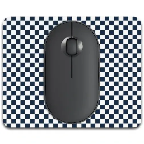 Dapesuom Small Mouse Pad, 5 x 6 Inch Thick Rubber Premium-Textured Non-Slip Portable & Washable Mini Mouse Mat for Women Men Wireless Laptops Keyboard Tray Gaming Work Travel,Dark Navy - 1